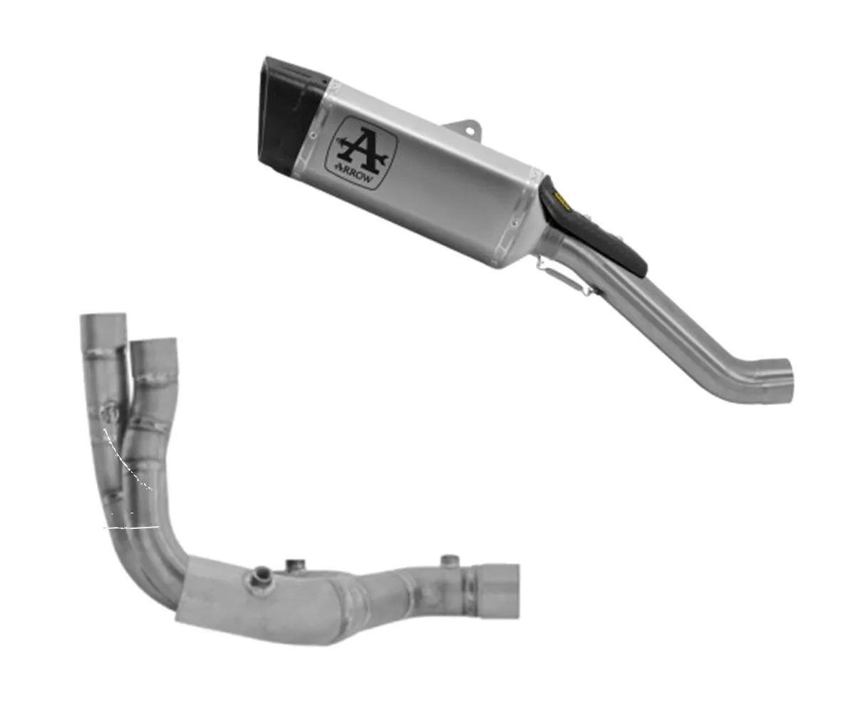 Scarico Completo Arrow Titanio Pista Raccordo Centrale In Inox Per Aprilia Rsv 4 2025-71003PT--71805MI-425406