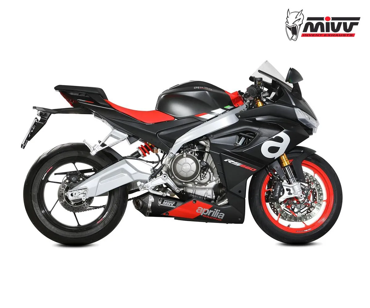 Scarico Completo Inox Mivv Delta Race Carbonio Per Aprilia Rs 660 2020 > 2024-A.014.LDRC-249463