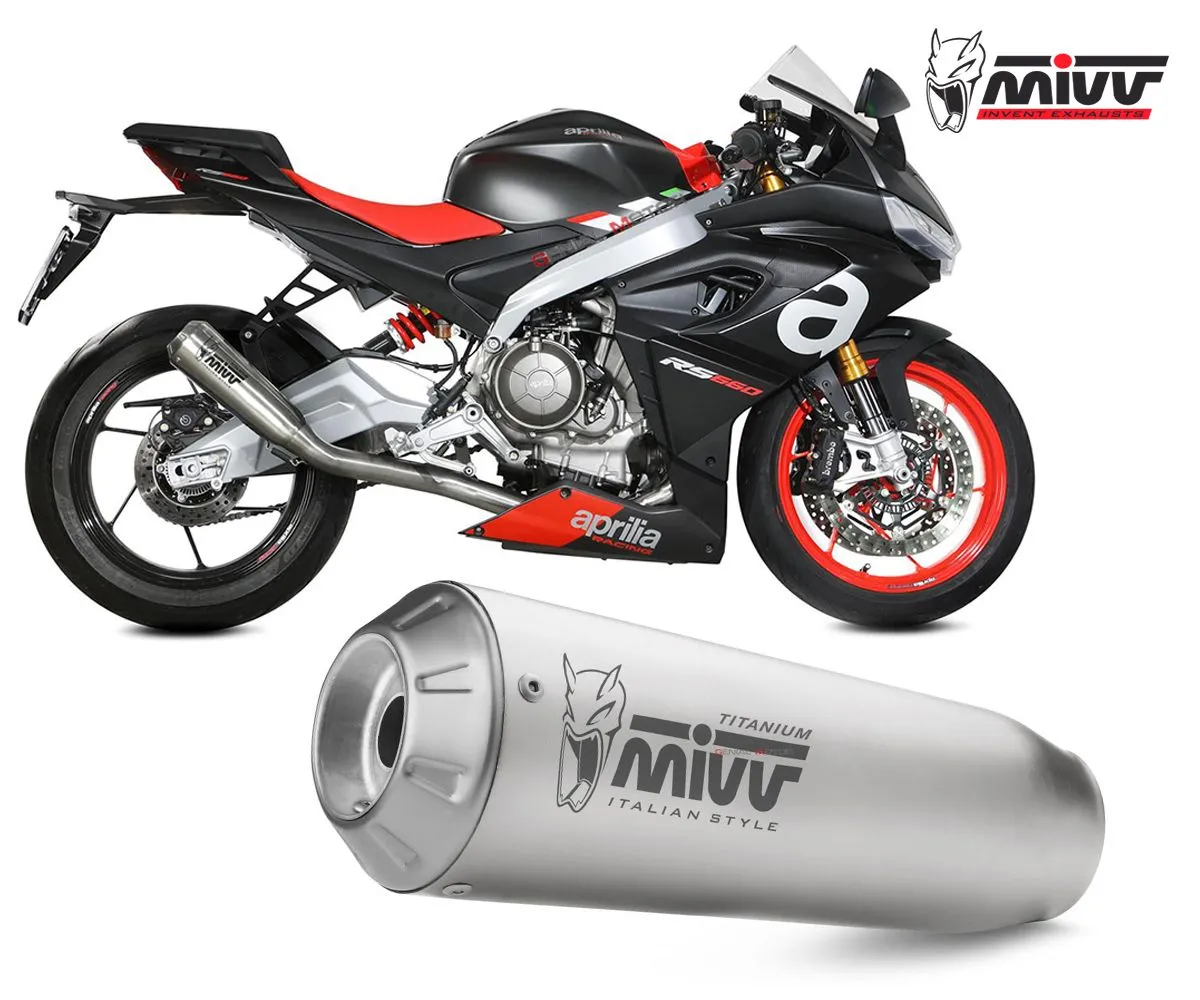 Scarico Completo Evo Mivv X-m1 Titanio Alto Per Aprilia Rs 660 2020 > 2021-R.AP.0001.SC4T-249457