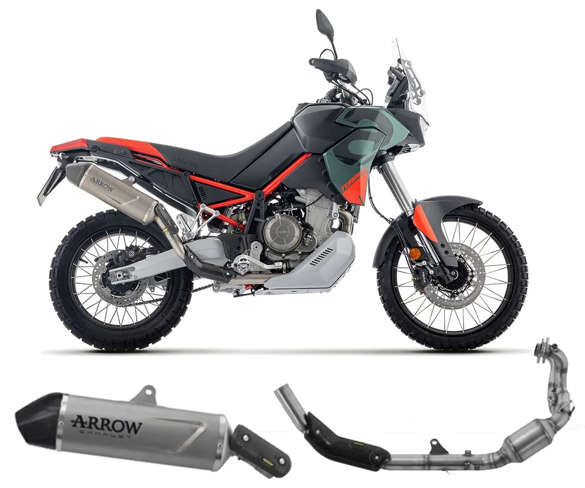 Scarico Completo Arrow Indy Race Evo Titanio Per Aprilia Tuareg 660 2025-72646PK--72202PD-424953