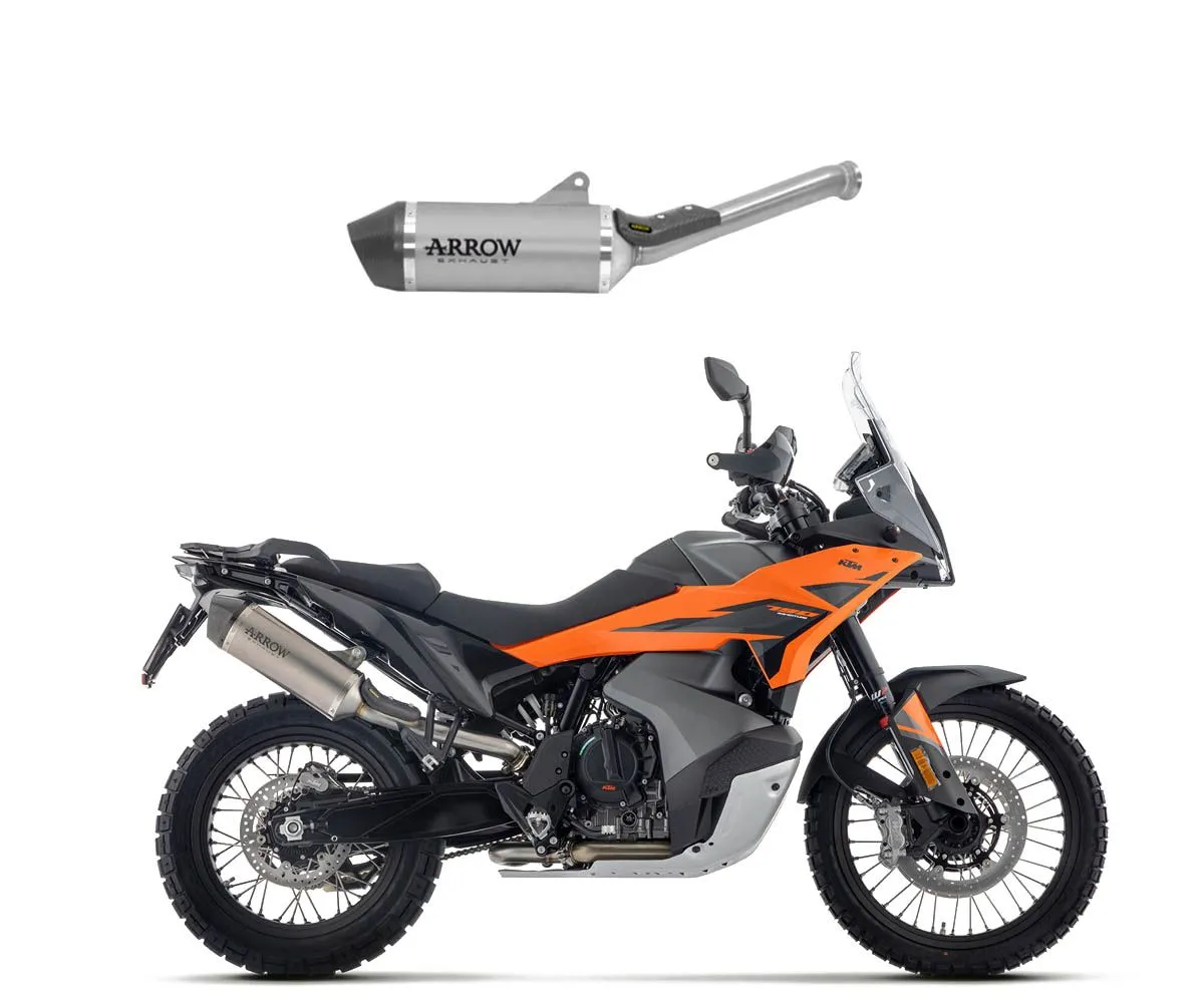 Terminale Di Scarico Arrow Omologato Race-tech Alluminio Fondello Carbonio Ktm 790 Adventure 2024.-71990AK-424241