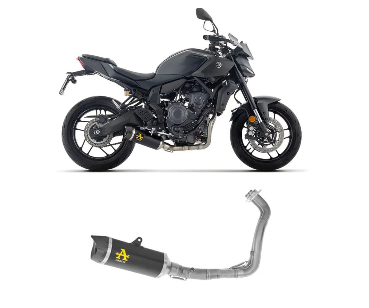 Scarico Completo Arrow Thunder No Uso Stradale Alluminio Dark/inox Yamaha Mt-07 2025-71095AKN-424546