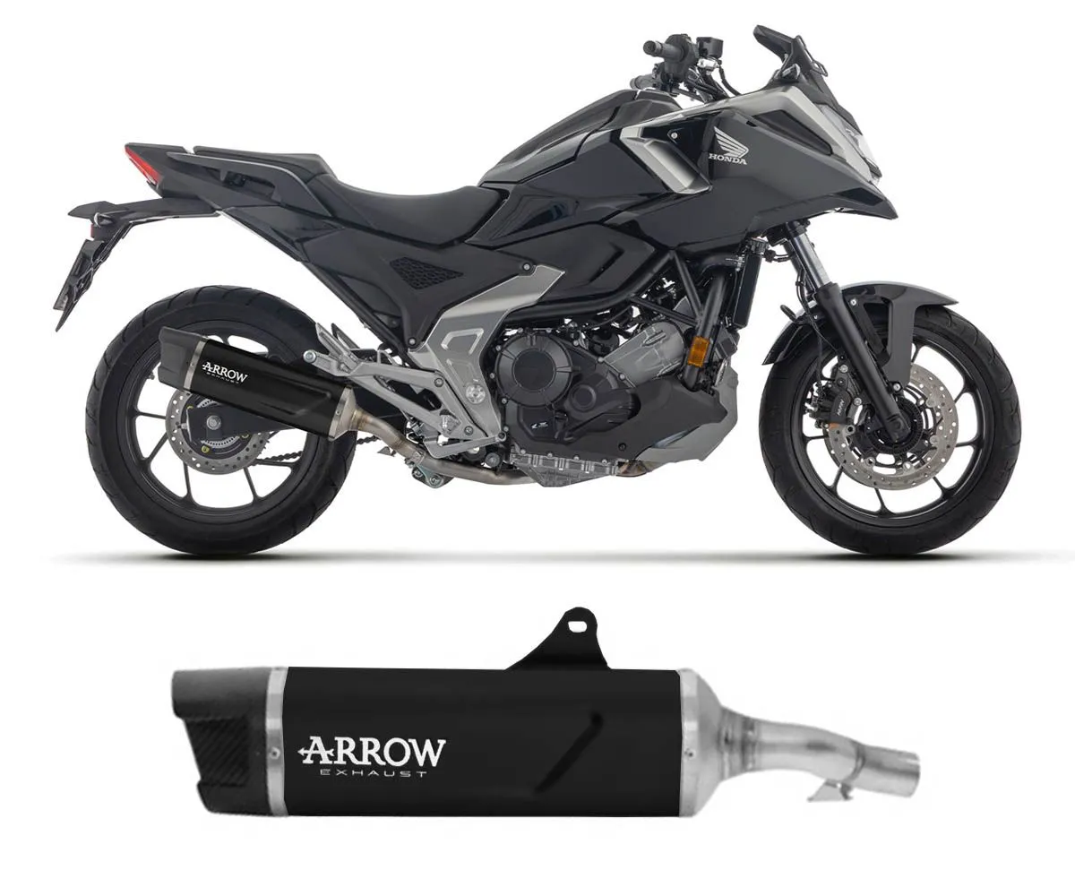 Terminale Arrow Indy Race Evo Alluminio Dark+fondello Carb Honda Nc 750 X 2025-71997AKN-425191