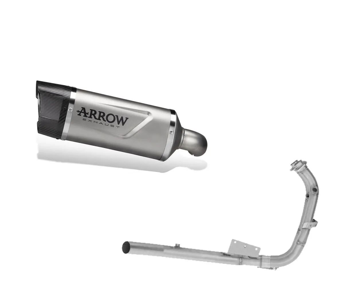 Terminale Arrow Indy Race Evo Alluminio+collettori No Uso Stradale Moto Morini X-cape 700 2025-72664AK--71804MI-425202