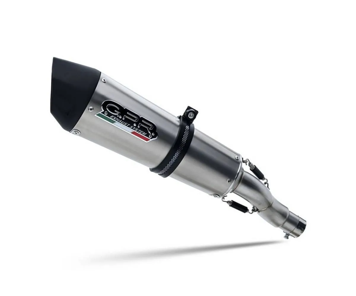 Terminale Di Scarico Gpr Gp Evo4 E5 Titanium Omologato Titanio Satinato Per Benelli Trk 702 X 2023 > 2024.-BE.25.GPAN.TO-414488