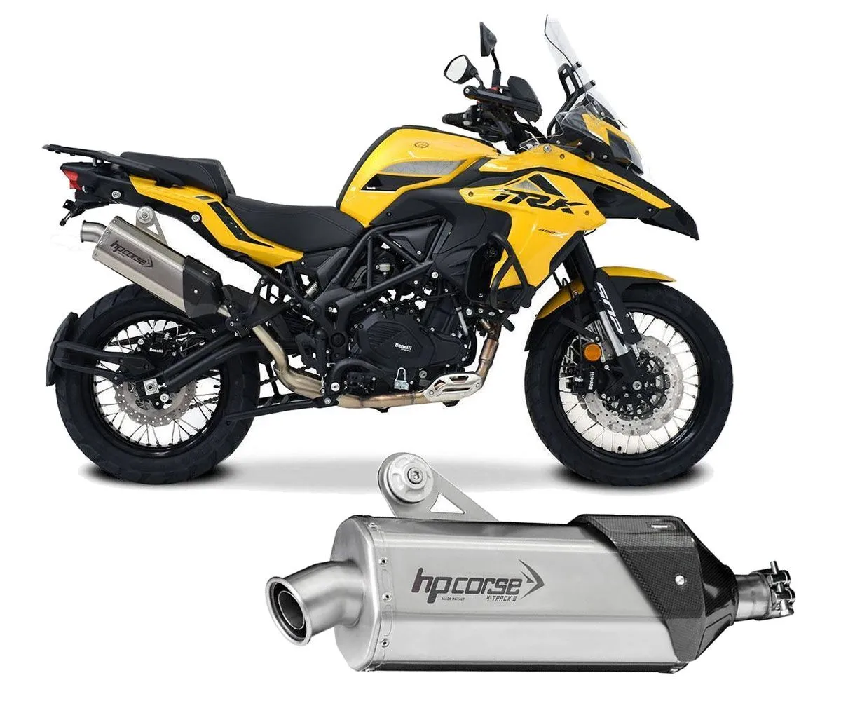 Terminale Scarico Hpcorse 4track S Acciaio Inox Benelli Trk 502 X 2021 > 2024.-BE502X4TRS350S-AB-414846