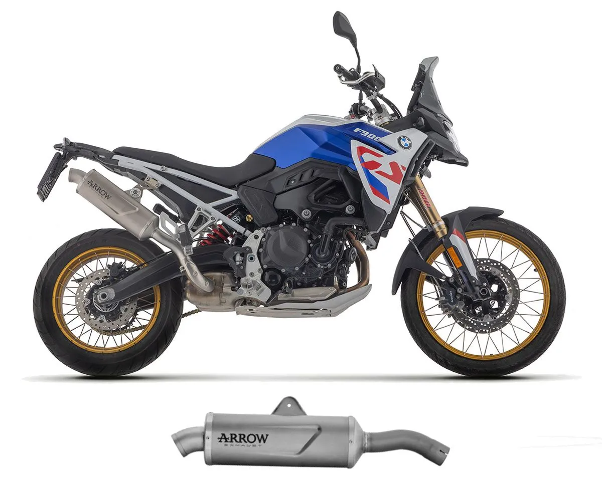 Terminale Di Scarico Arrow Indy Race Evo In Titanio Fondello Inox Per Bmw F 900 Gs / Adventure 2024.-72653PO-414456