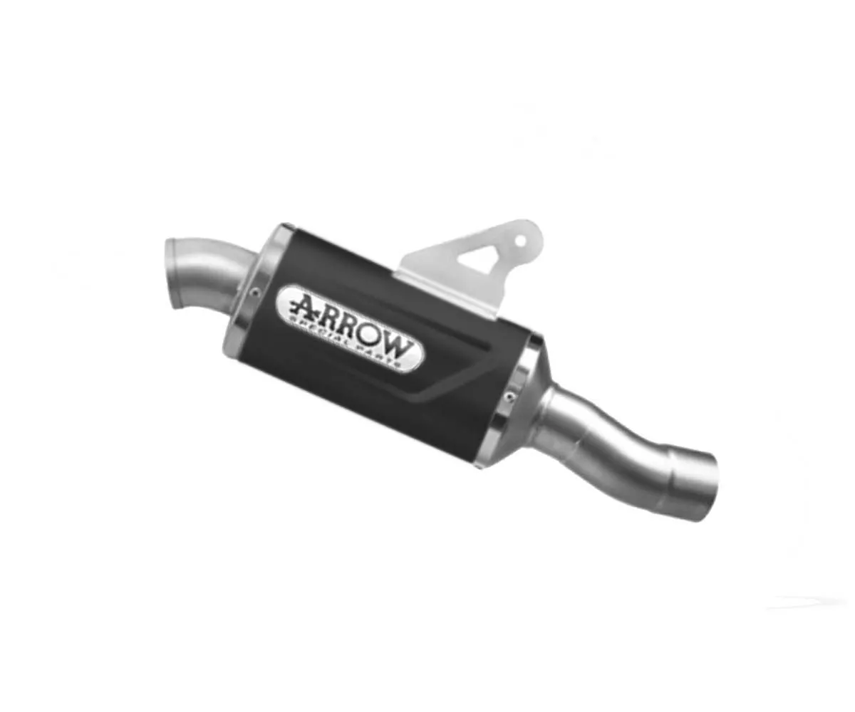 Terminale Di Scarico Arrow Indy Race Evo In Alluminio Dark Fondello In Acciaio Per Bmw R 1300 Gs 2023 > 2024-72651AON-400621