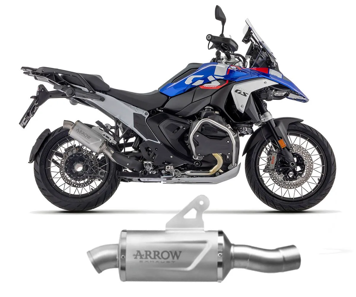 Terminale Di Scarico Arrow Indy Race Evo In Alluminio Fondello In Acciaio Per Bmw R 1300 Gs 2023 > 2024.-72651AO-400619