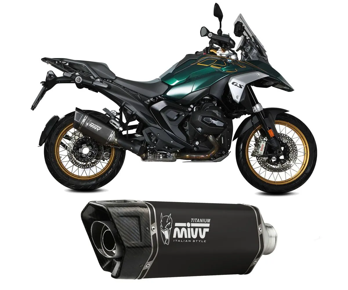 Terminale Di Scarico Mivv Sr-1 Titanio Black Per Bmw R 1300 Gs 2023 > 2024.-B.042.LR1TB-414797