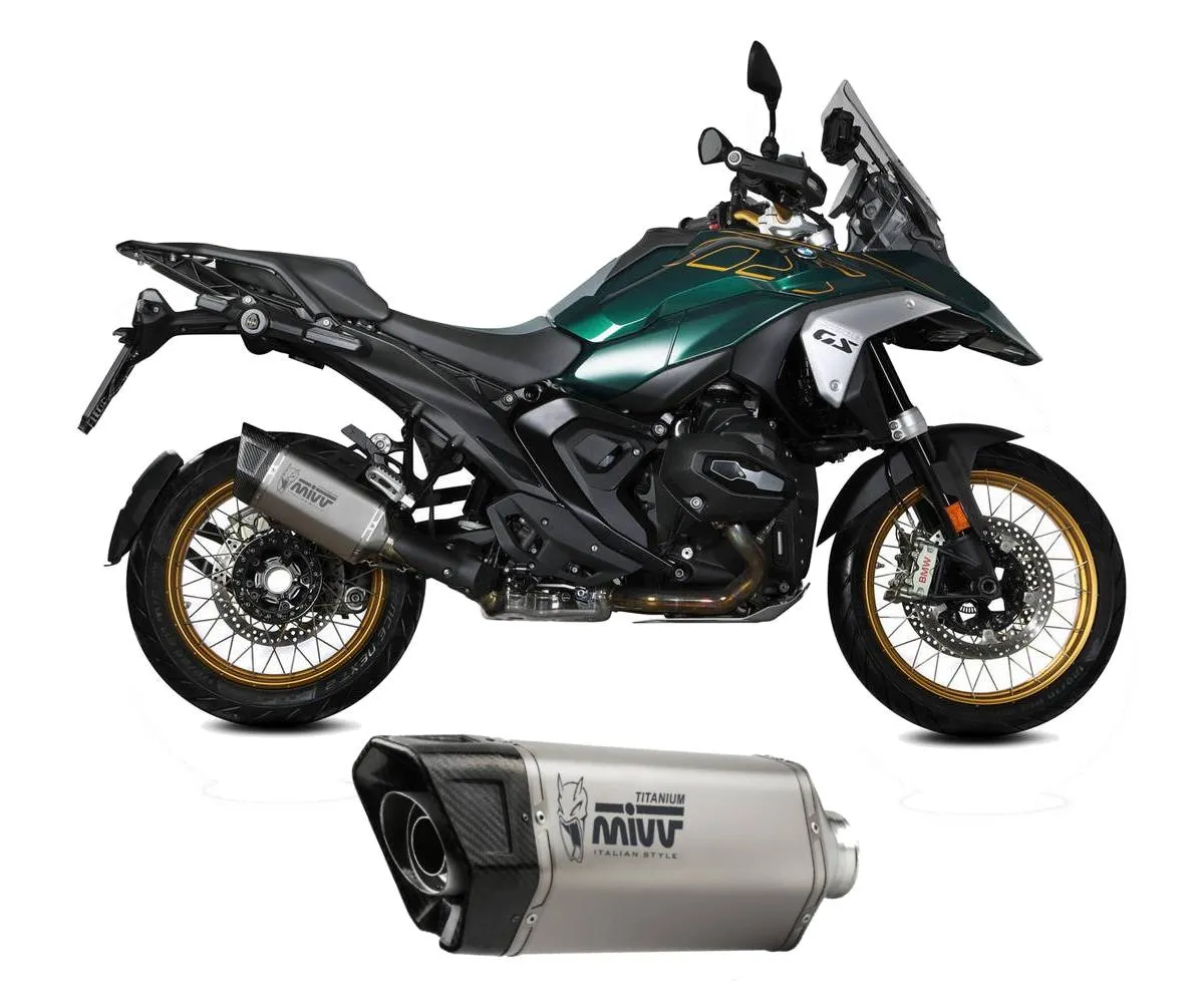 Terminale Di Scarico Mivv Sr-1 Titanio Per Bmw R 1300 Gs 2023 > 2024-B.042.LR1T-414796