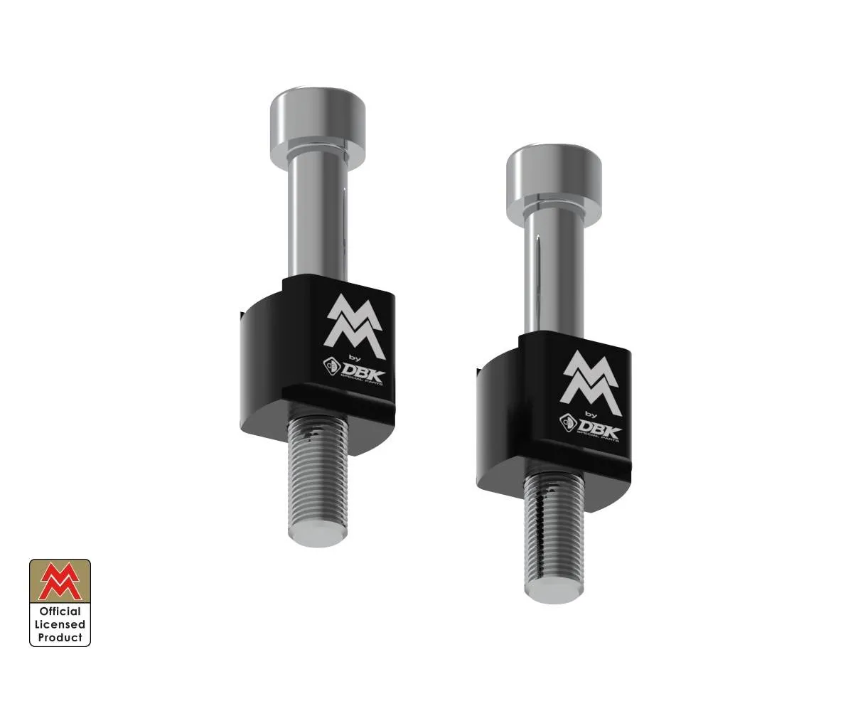Kit Distanziali Alza Manubrio Nero Dbk Per Moto Morini X Cape 650 2021 > 2024-BRM05D-396498