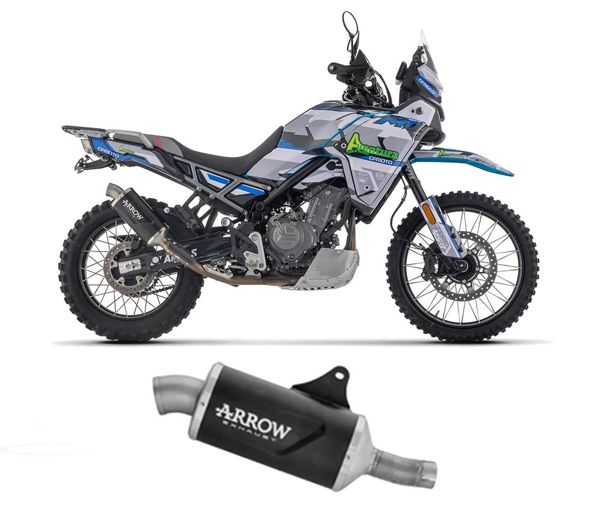 Terminale Arrow Indy Race Evo Alluminio Dark+fondello Inox Cf Moto 450 Mt 2024.-72655AON-415141