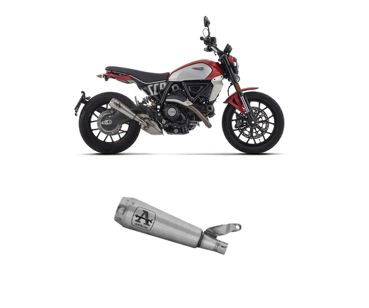 Terminale Di Scarico Arrow Omologato Pro-race Nichrom Fondello Acciaio Inox Ducati Scrambler 800 2023 > 2024-71977PRI-416729