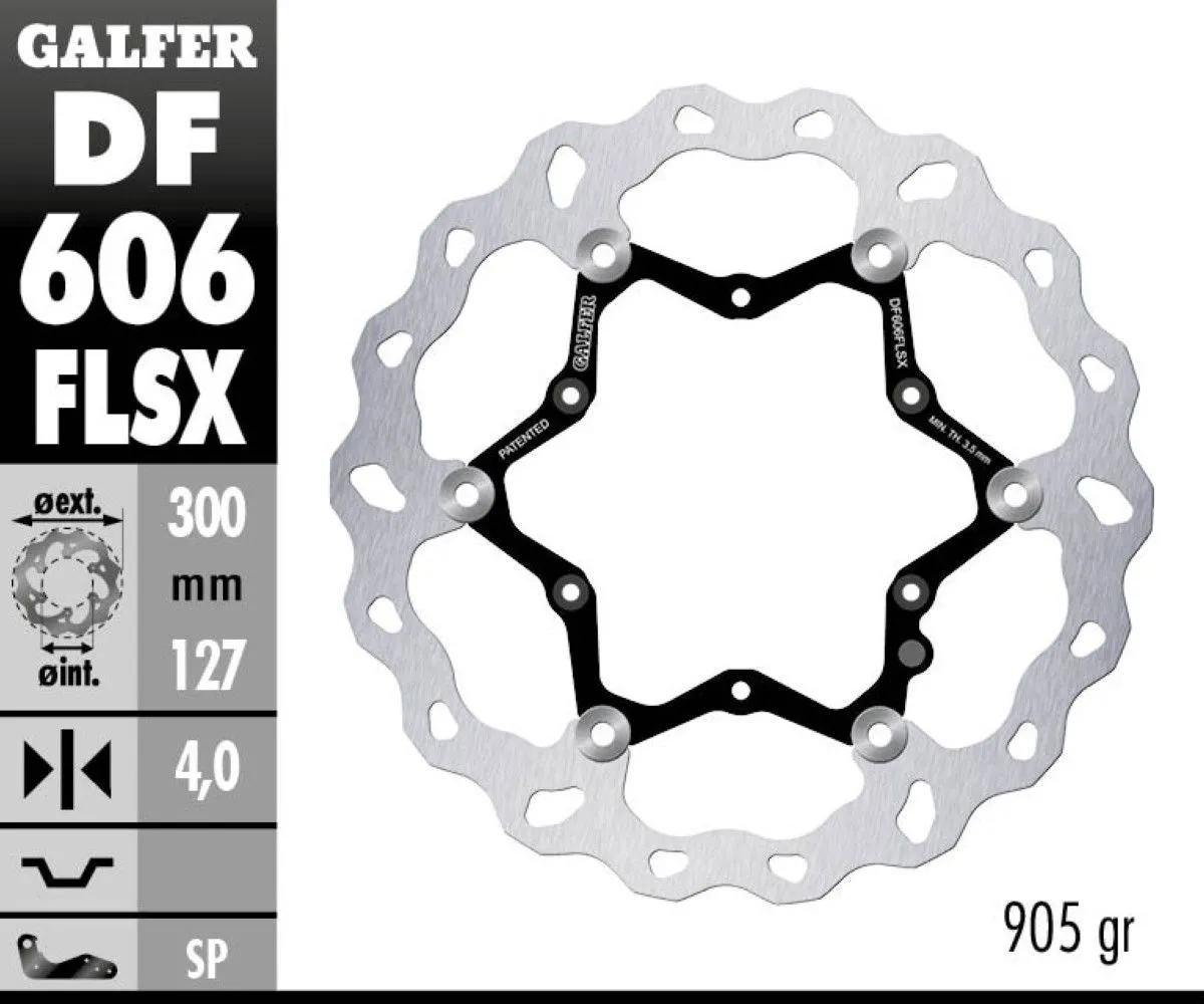 Galfer Disco Freno Anteriore Wave Floating Oversize (c. Steel) 300x4mm Husaberg 125 Te 2011-DF606FLSX-392731