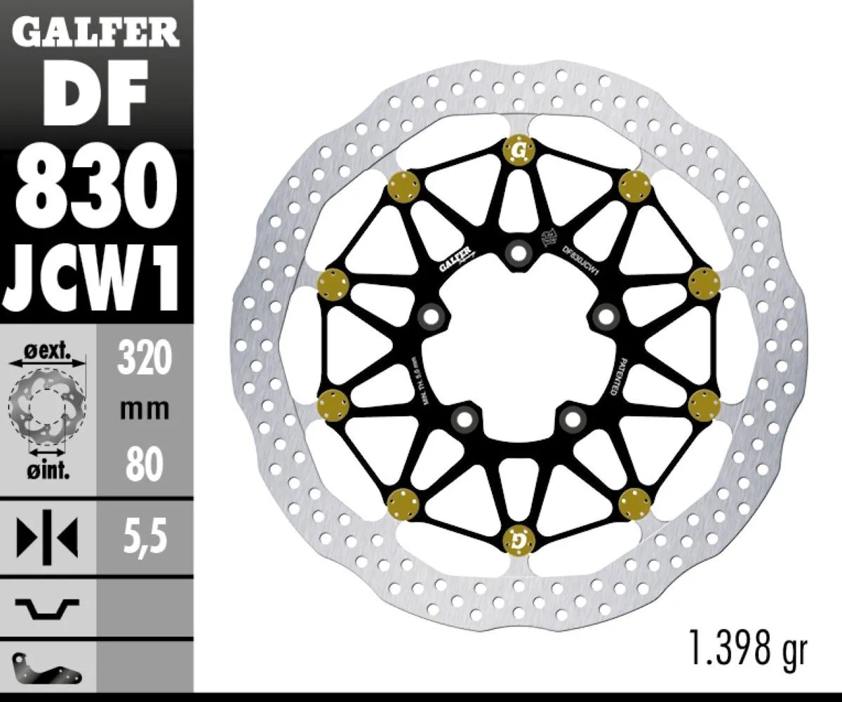 Galfer Disco Freno Anteriore Wave Floatech Racing 320x5.5mm Mv Agusta B3 800 Rr 2017-DF830JCW1G03-393950