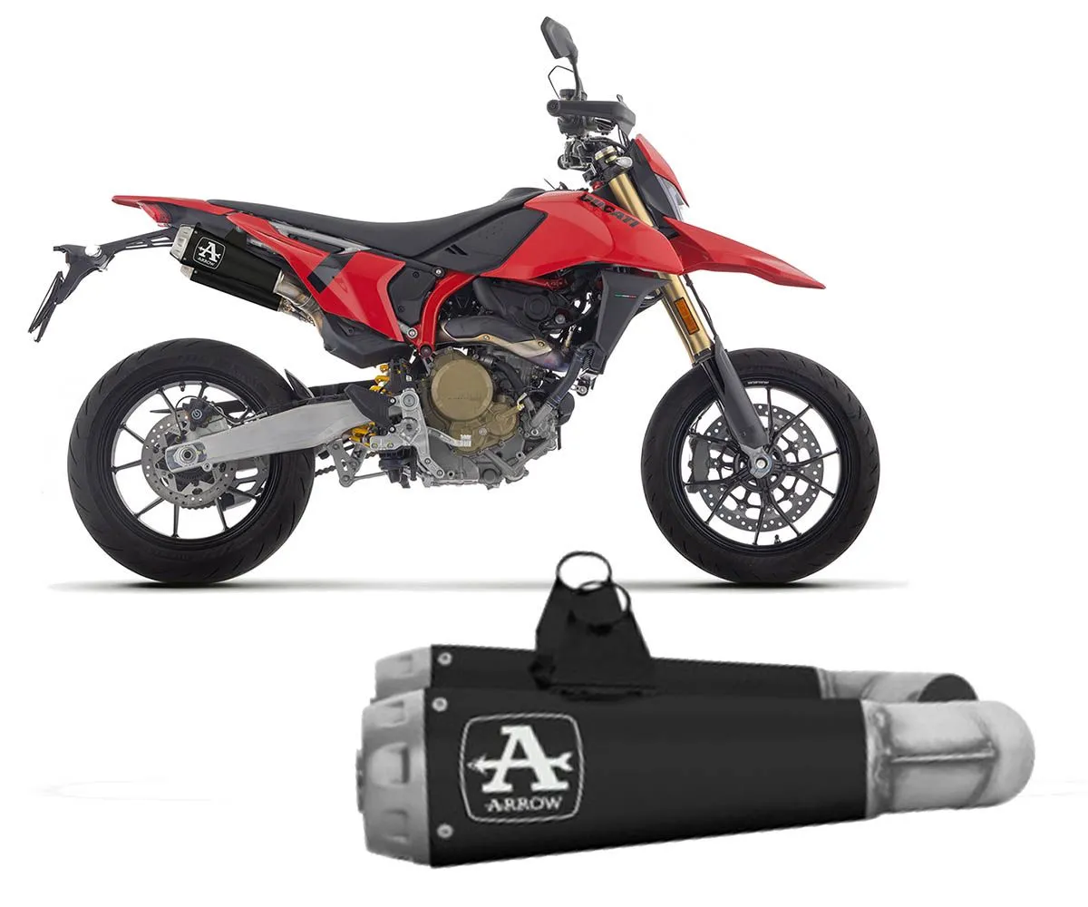 Coppia Terminali Di Scarico Arrow Pro-race Nichrom Dark Ducati Hypermotard 698 Mono / Rve 2024-71978PRN-415022