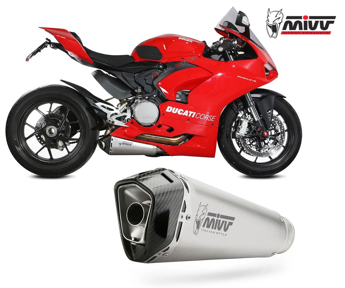 Terminale Di Scarico Slip-on Mivv Delta Race Inox Per Ducati Panigale V2 2020 > 2024-D.046.LDRX-249467