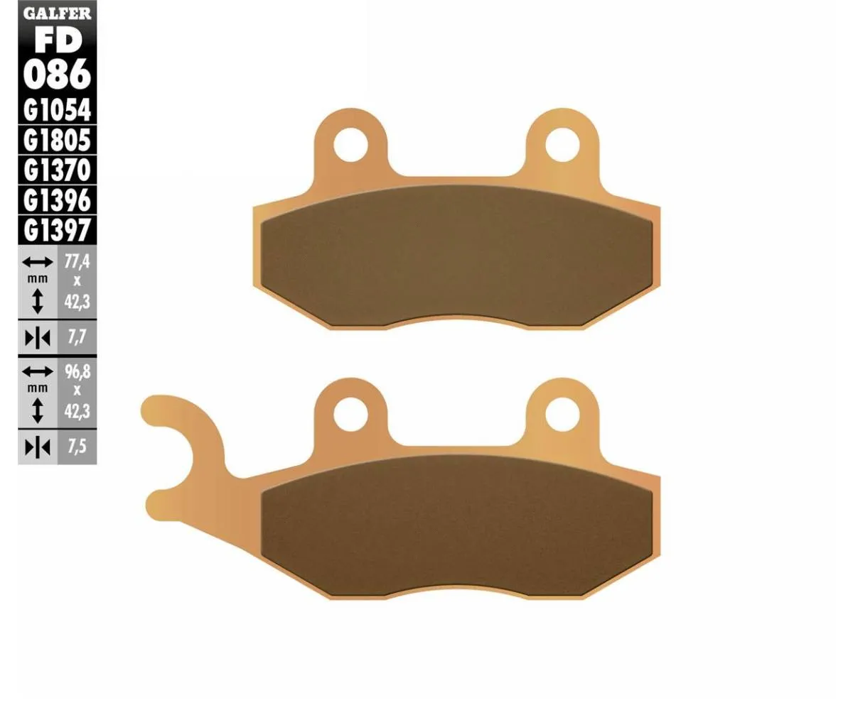 Galfer Pastiglie Freno Anteriore Fantic Enduro Performance 50 2018 Fd086-FD086G1396-394207