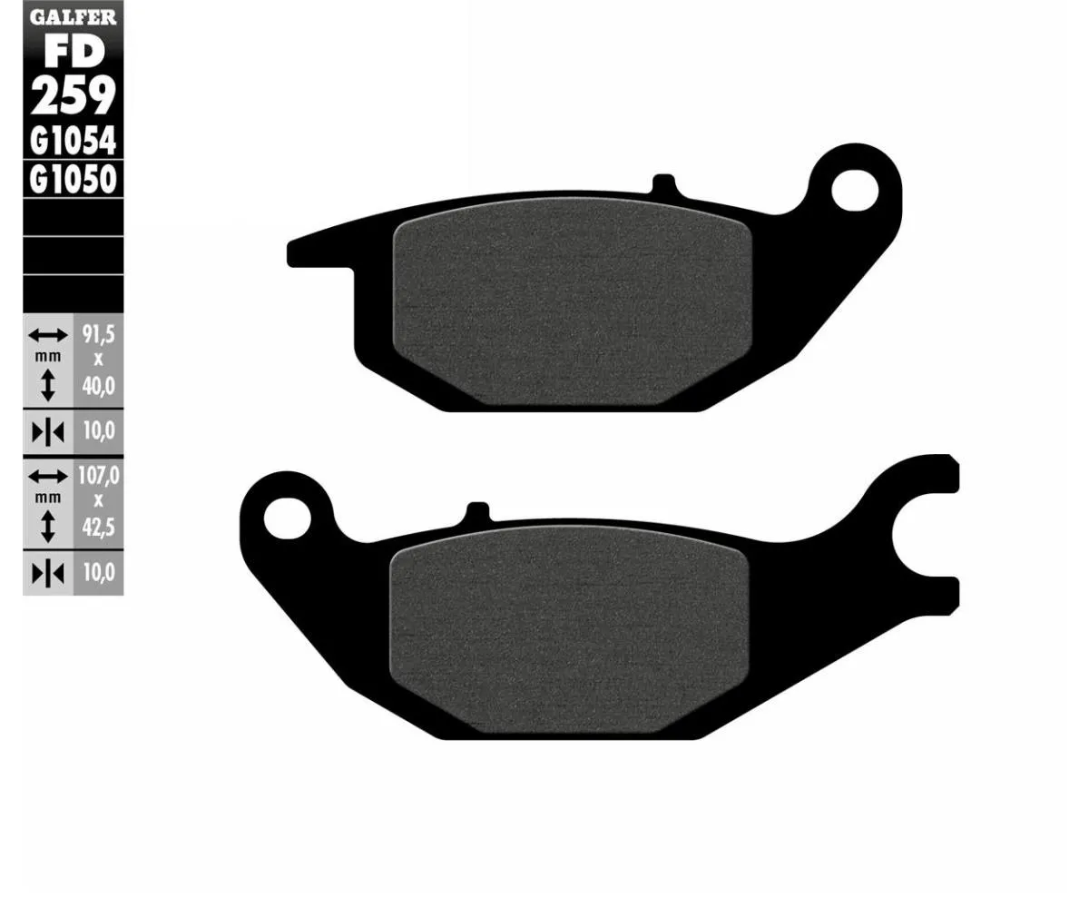 Galfer Pastiglie Freno Posteriore Honda Cbr 125 R 2004 > 2010 Fd259-FD259G1050-394159