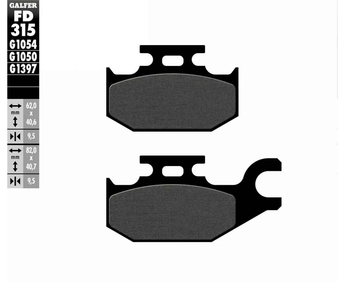 Galfer Pastiglie Freno Posteriore Suzuki Sixteen 125 2008 Fd315-FD315G1050-394166