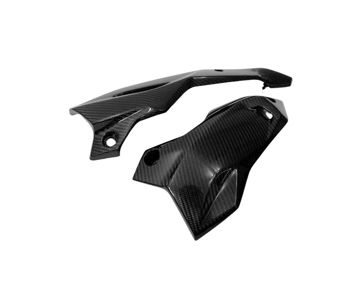 Fiancate Laterali Parte Bassa In Carbonio Twill Glossy Genial Motor Per Kawasaki Z900 2020 > 2021-GMC-1000339-TG-413456