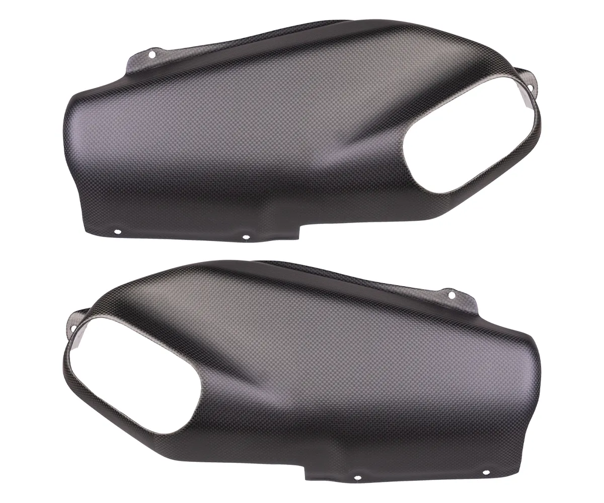 Protezioni Scarico In Carbonio Plain Matte Genial Motor Per Ducati Panigale V4 R 2018 > 2022-GMC-999019-PM-413367