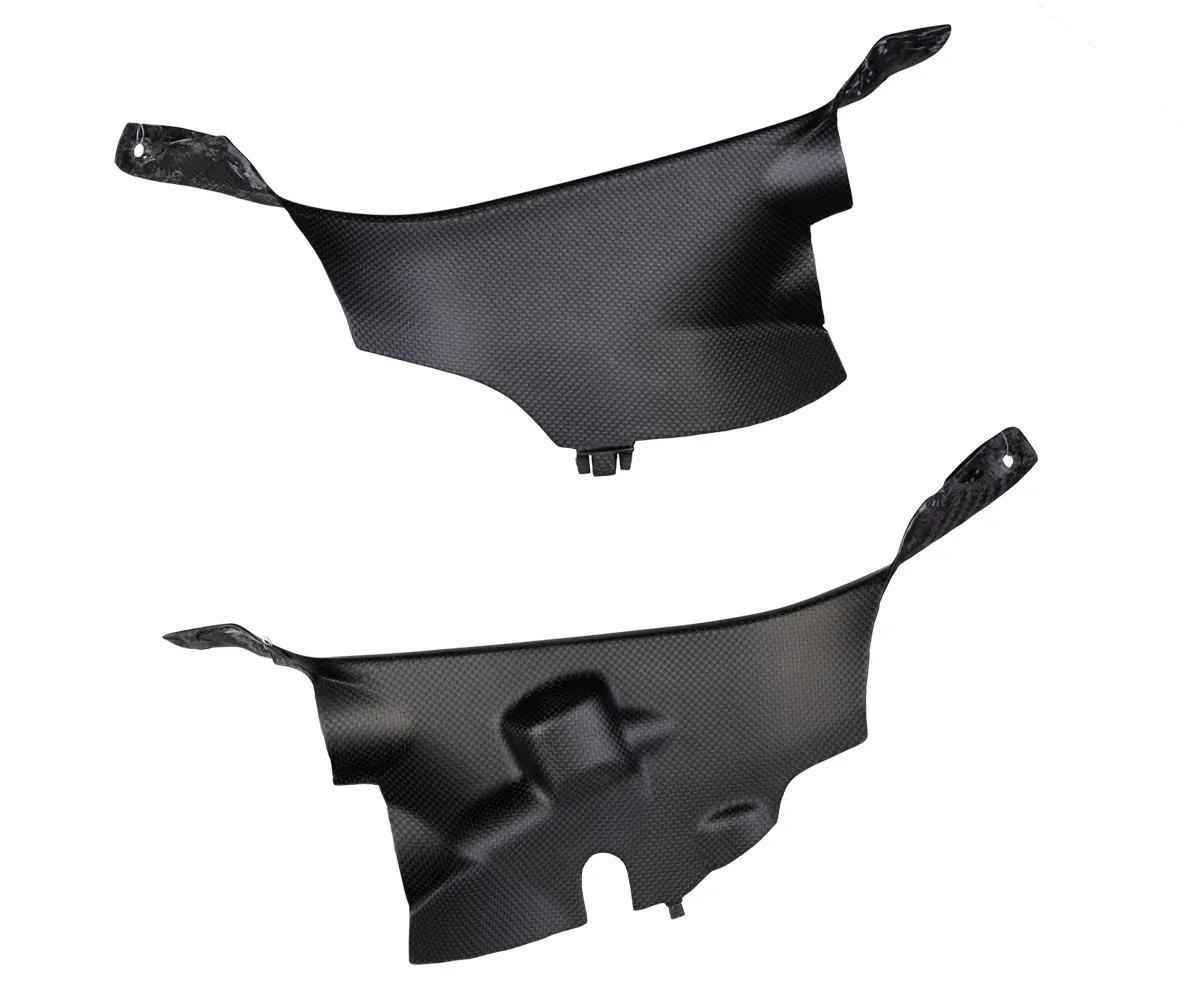 Fiancate Laterali Anteriori In Carbonio Plain Matte Genial Motor Per Ducati Panigale V4 2018 > 2021-GMC-999413-PM-413416