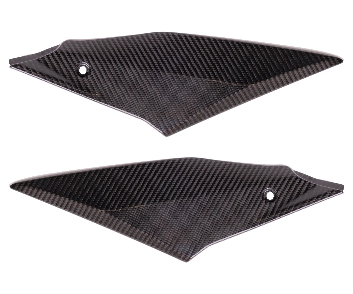 Fiancate Laterali In Carbonio Twill Glossy Genial Motor Per Yamaha Yzf-r1 2015 > 2019-GMC-999782-TG-413435
