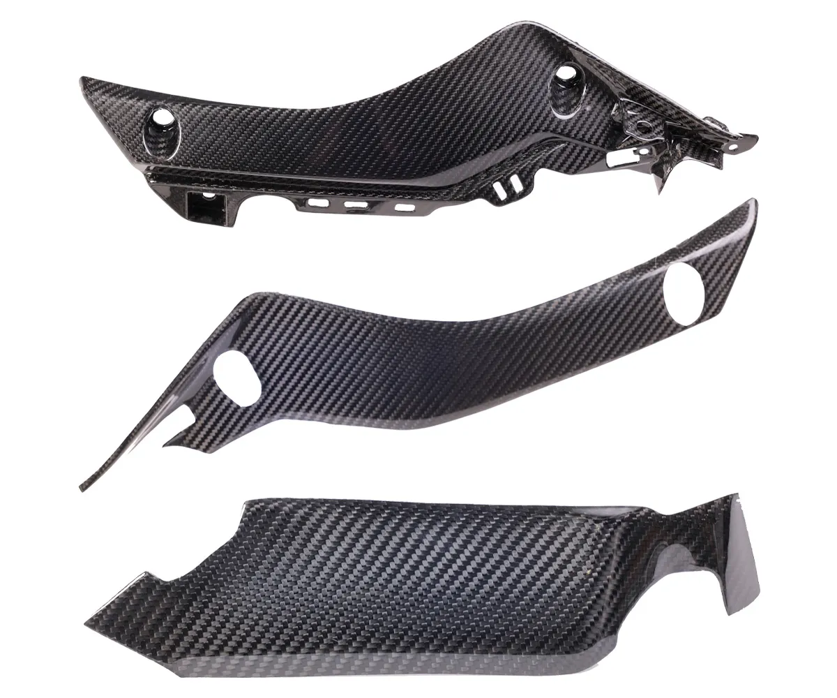 Carenatura Laterale Inferiore In Carbonio Twill Glossy Genial Motor Per Yamaha Yzf-r1 2015 > 2019-GMC-999794-TG-413447