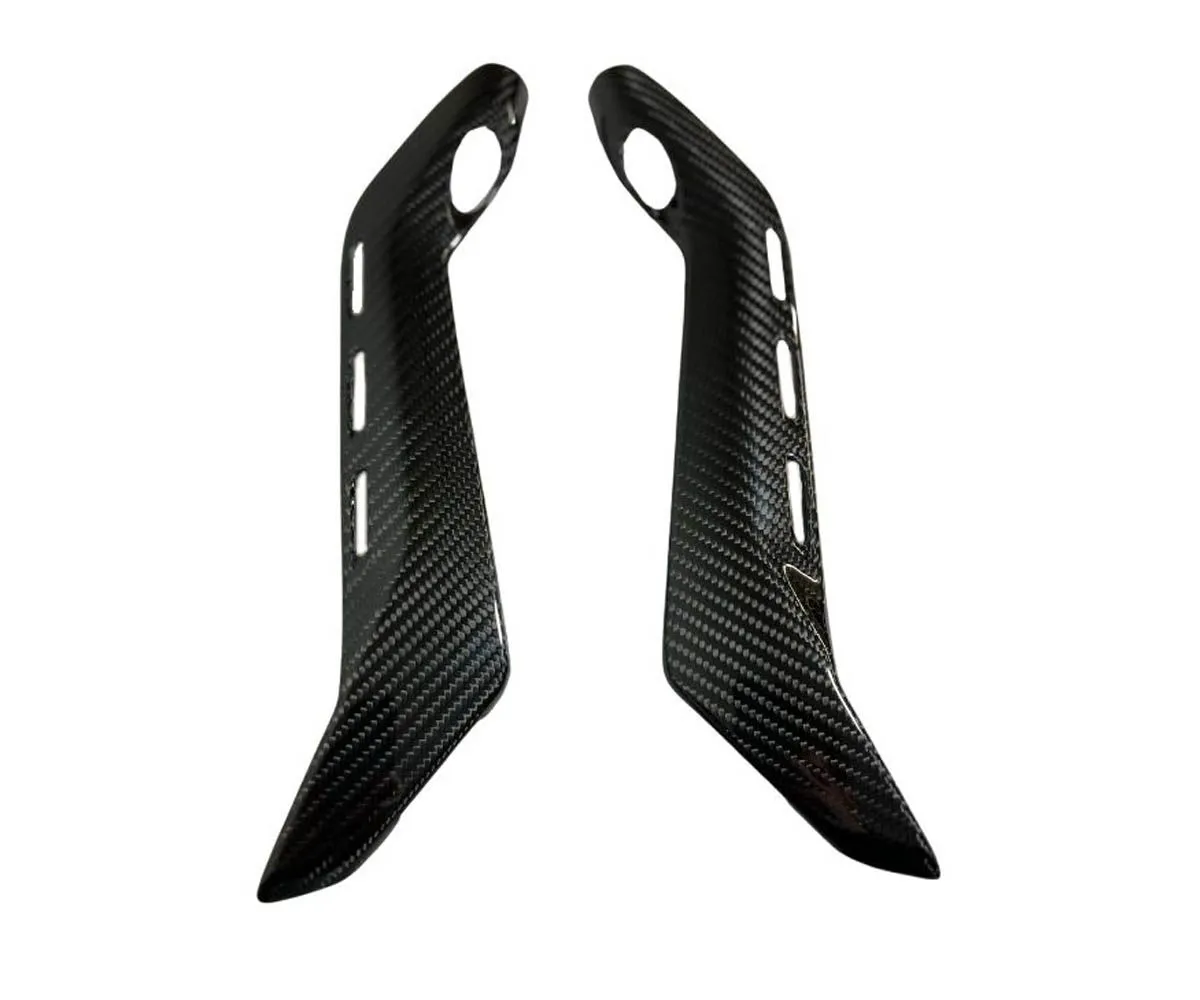 Coppia Fianchetti Sottosella Genial Motor In Carbonio Twill Lucido Per Ducati Panigale V4 2018 > 2021.-GMC-999423-TG-400410