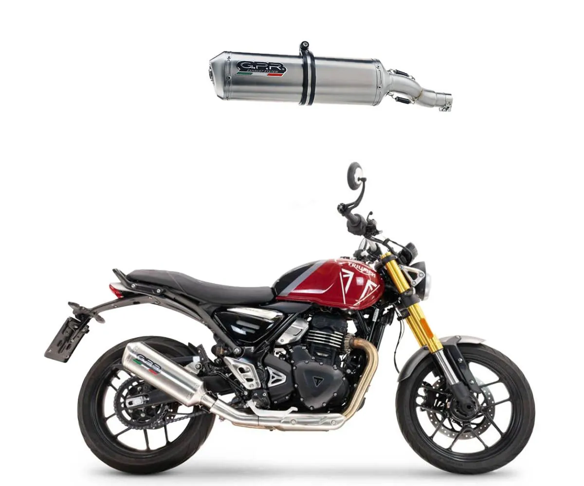 Scarico Semi Completo Gpr Satinox Omologato Triumph Scrambler 400 X 2023 > 2024-E5.T.101.1.SAT-419706