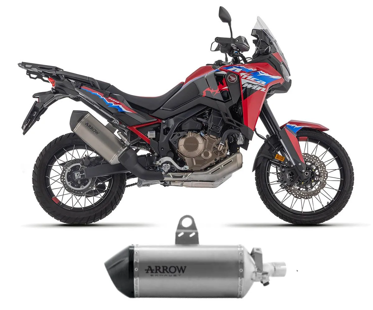 Terminale Di Scarico Sonora Racing Arrow Titanio Fondello Carby Per Honda Africa Twin Crf 1100 L 2024-72012SK-403626