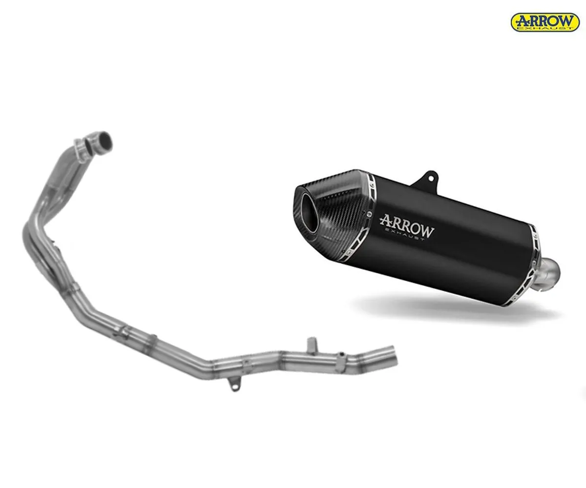 Scarico Completo Racing Arrow Sonora Per Honda Africa Twin Adv Sports Titanio Dark 2018 > 2019-72503SKN--72149PD-250022