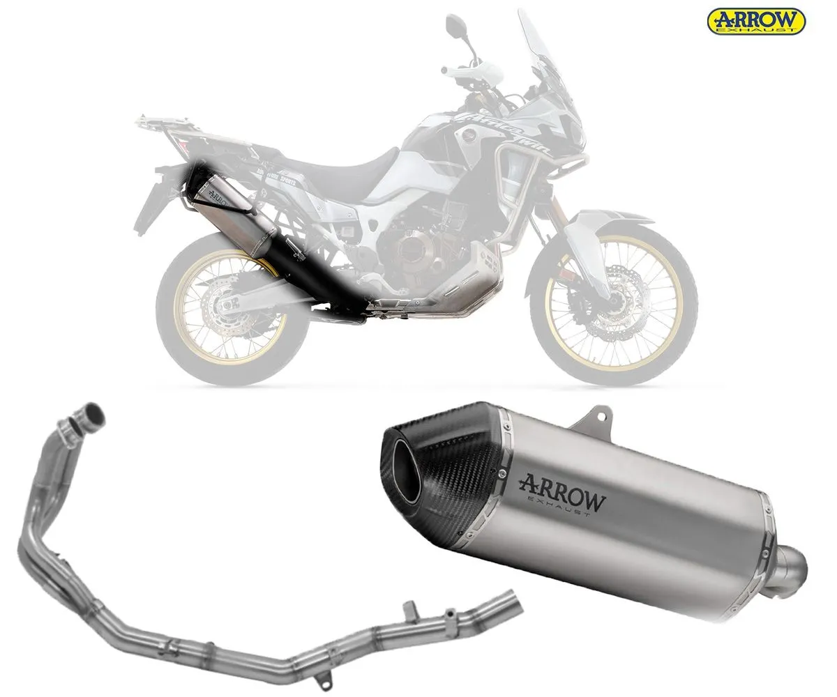 Scarico Completo Racing Arrow Sonora Honda Africa Twin Adv Sports Titanio/inox 2018 > 2019-72503SK--72149PD-250020