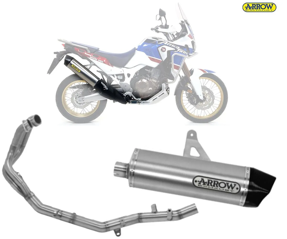 Scarico Completo Racing Arrow Maxi Race-tech Per Honda Adv Sports Titanio/inox 2018 > 2019-72621PK--72149PD-250024