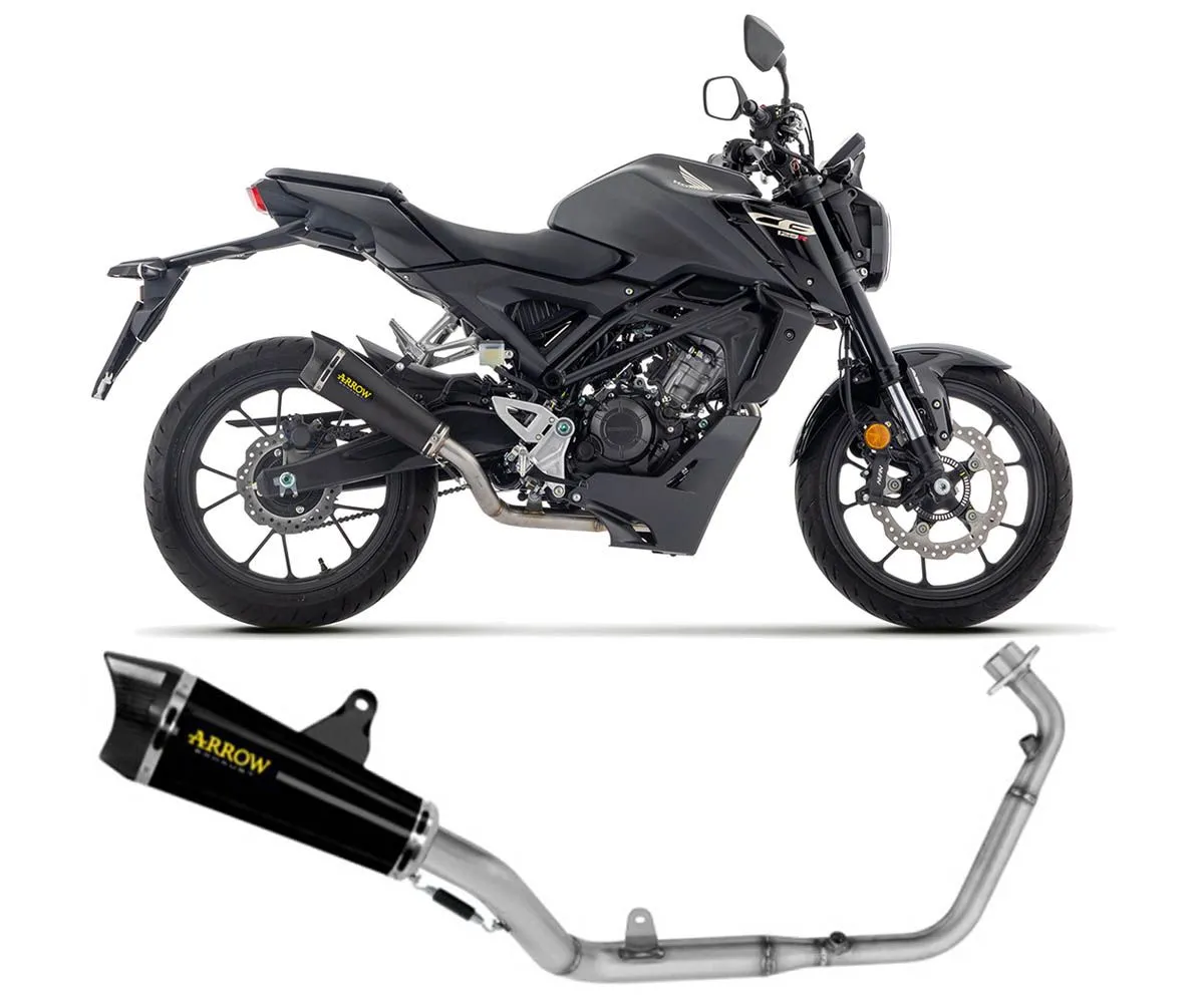 Scarico Completo Racing Arrow X-kone "dark" Alluminio Honda Cb 125 R 2024-51020XKN-415017