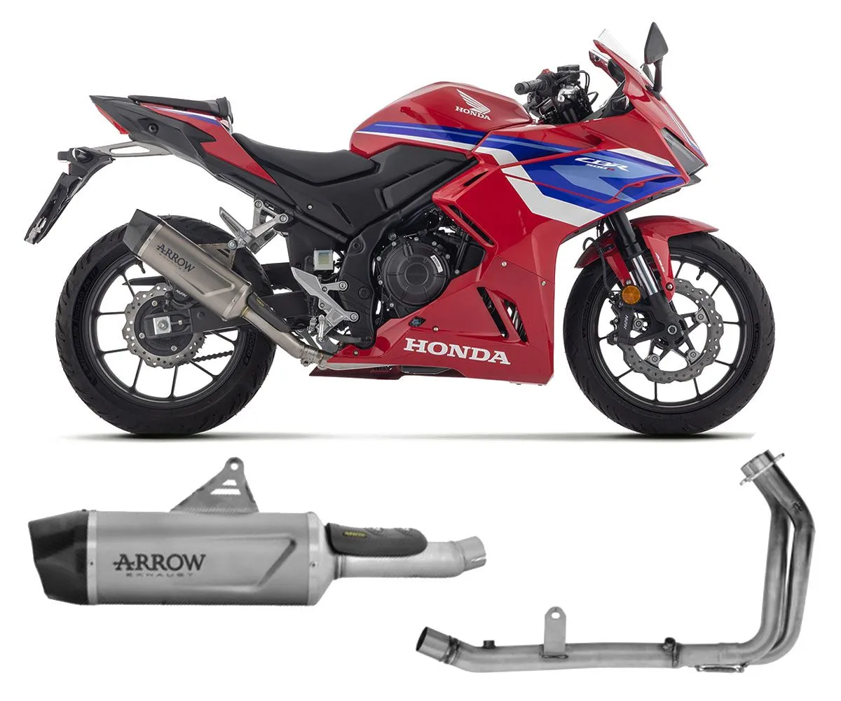 Scarico Completo Racing Arrow Indy Race Evo Titanio Fondello Carbonio Per Honda Cbr 500 R 2024.-71980PK--71794MI-415166