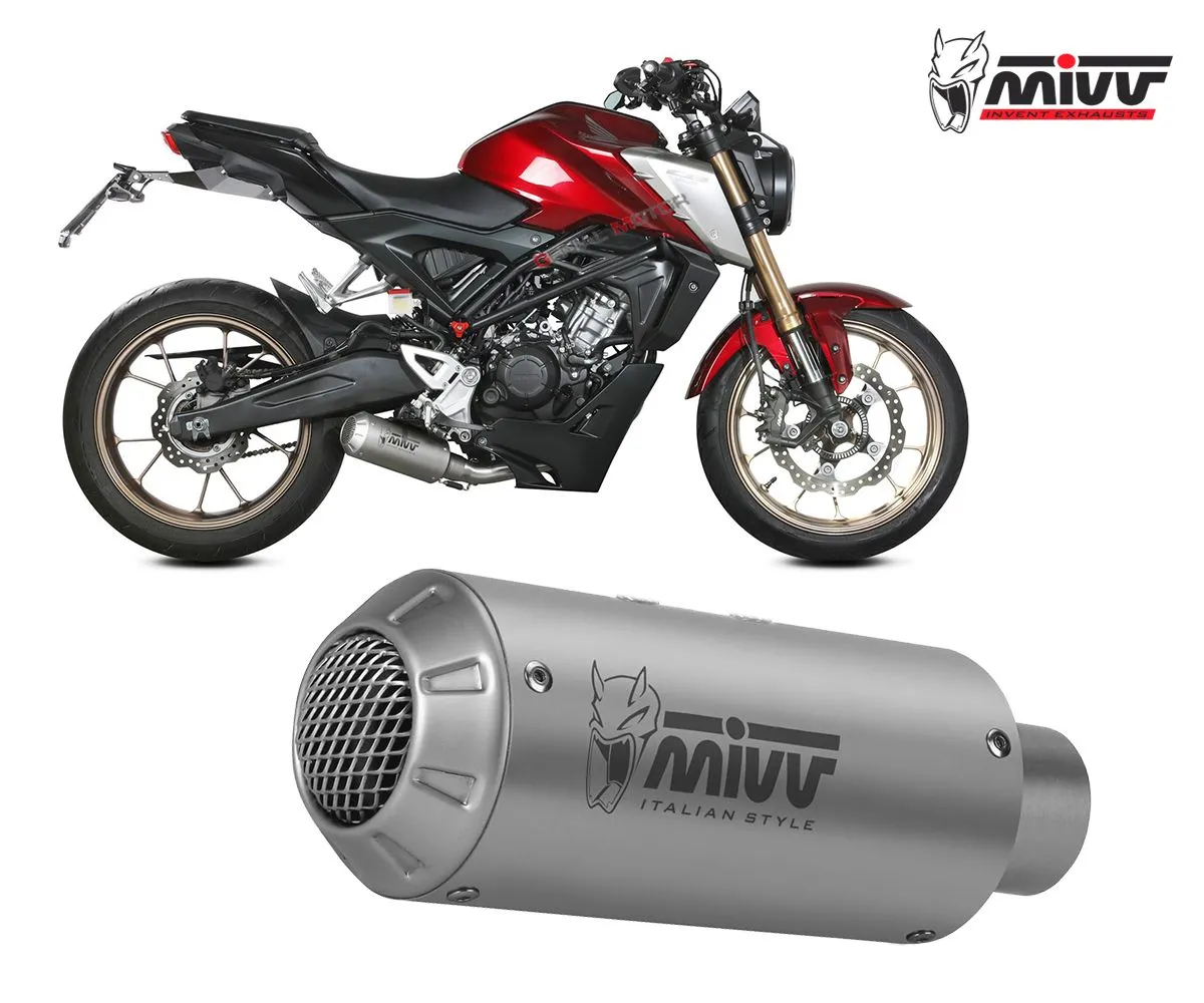 Scarico Completo Mivv Mk3 Inox Per Honda Cb 125 R 2021 > 2024-H.078.SM3X-249470