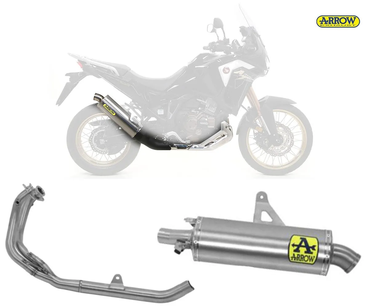 Scarico Completo Racing Arrow Maxi Race-tech Per Honda Crf1100l Titanio 2020 > 2023-72625PO--72168PD-250008