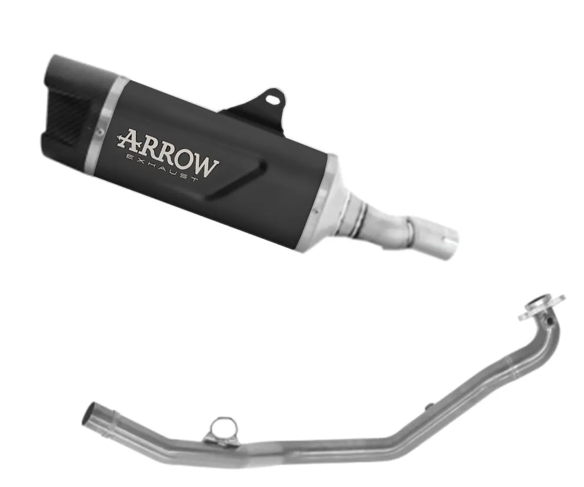 Impianto Di Scarico Completo Arrow Indy Race Evo Short Version Titanio Dark Per Honda Forza 750 2025-73523AKNC--73022MI-425438