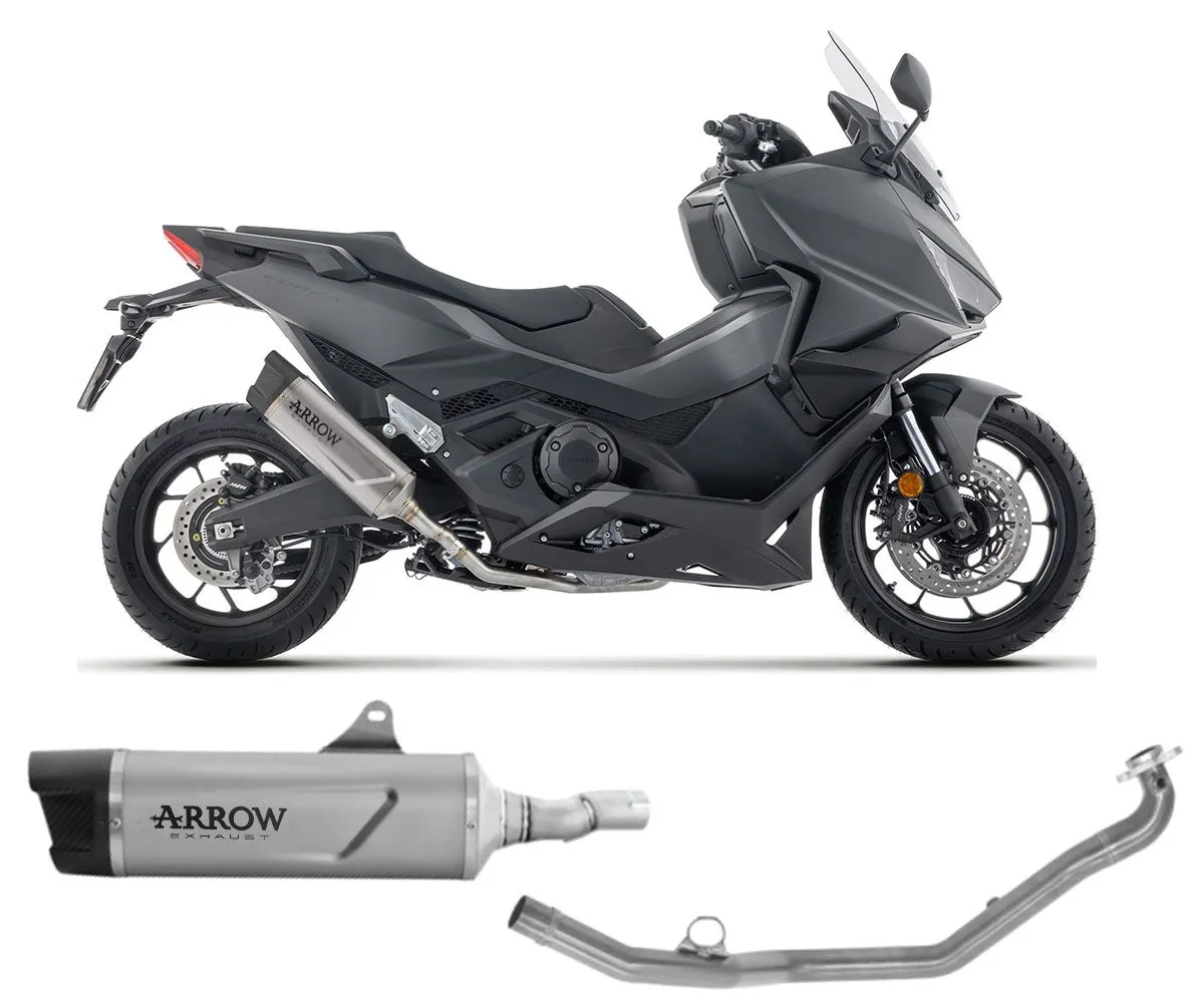 Impianto Di Scarico Completo Arrow Indy Race Evo Long Version Titanio Per Honda Forza 750 2025.-73523PK--73022MI-425435