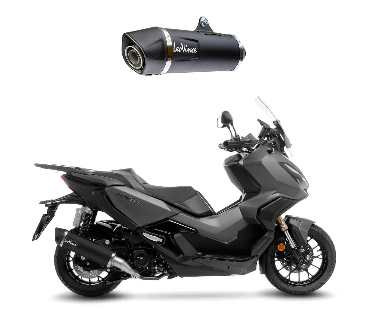 Terminale Di Scarico Leovince Nero Per Honda Adv 350 2022 > 2024-14079K-419617