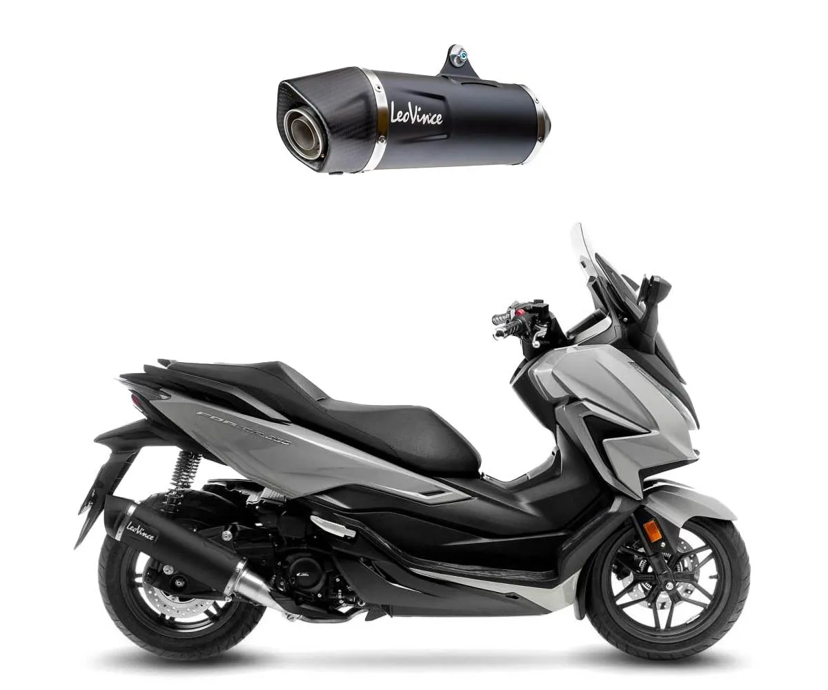 Terminale Di Scarico Leovince Nero Per Honda Forza 350 2021 > 2024-14083K-419624
