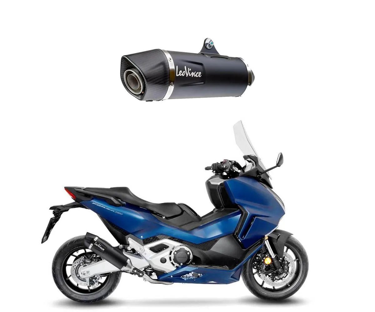 Terminale Di Scarico Leovince Nero Per Honda Forza 750 2021 > 2024-14046-419621