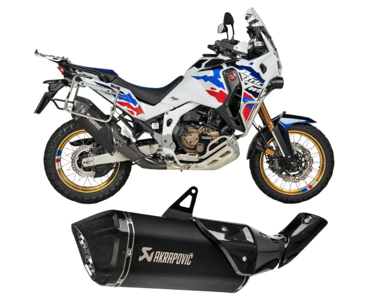 Terminale Di Scarico Omologato Akrapovic In Titanio Fondello In Carbonio Per Honda Crf1100l Africa Twin Adventure Sports 2024-S-H11SO4-HAFT-414869