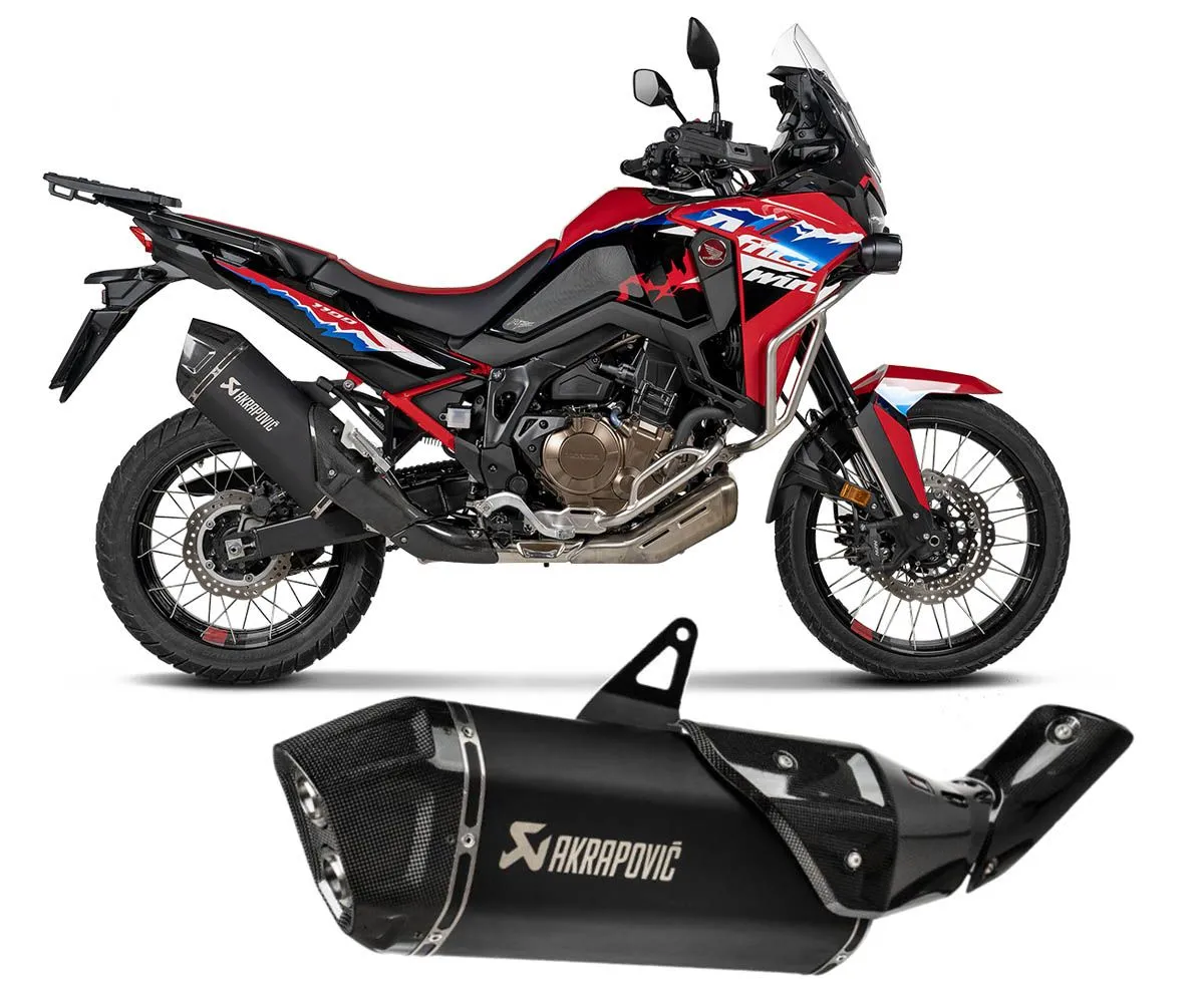 Terminale Di Scarico Omologato Akrapovic In Titanio Fondello In Carbonio Per Honda Crf1100l Africa Twin 2024-S-H11SO4-HAFT-414870