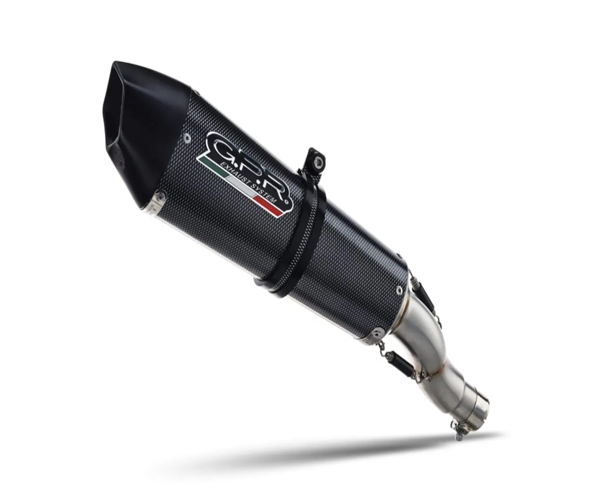 Terminale Di Scarico Omologato Gpr Gp Evo4 Poppy Carbonio Look Lucido Per Honda Cb500 Hornet 2024-H.253.3.GPAN.PO-415717