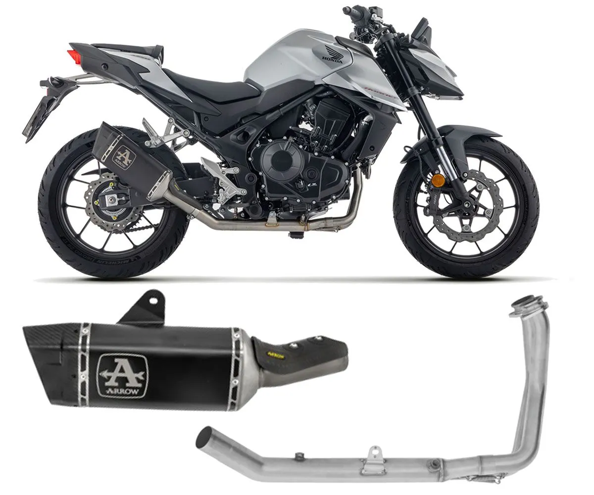 Scarico Complerto Arrow Pista Titanio Nero Per Honda Cb 750 Hornet 2025-71508PTN--71811MI-424943