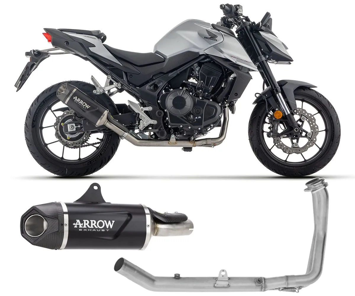 Scarico Completo Arrow Indy Race Evo In Alluminio Nero Per Honda Cb 750 Hornet 2025-71962AKN--71811MI-424944